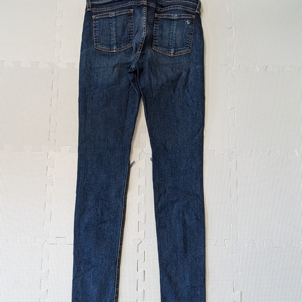 Rag & Bone Medium Wash Skinny Jeans Size 28 Vashon - Picture 9 of 9